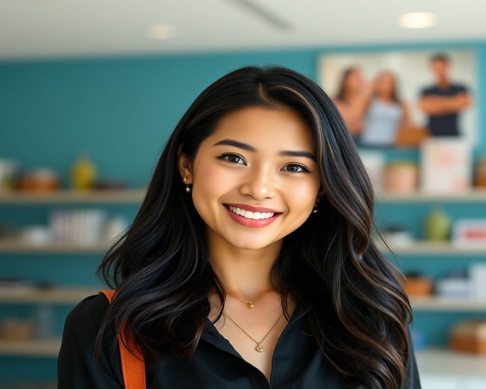 Isabela Aquino commercial brand campaign with natural smile