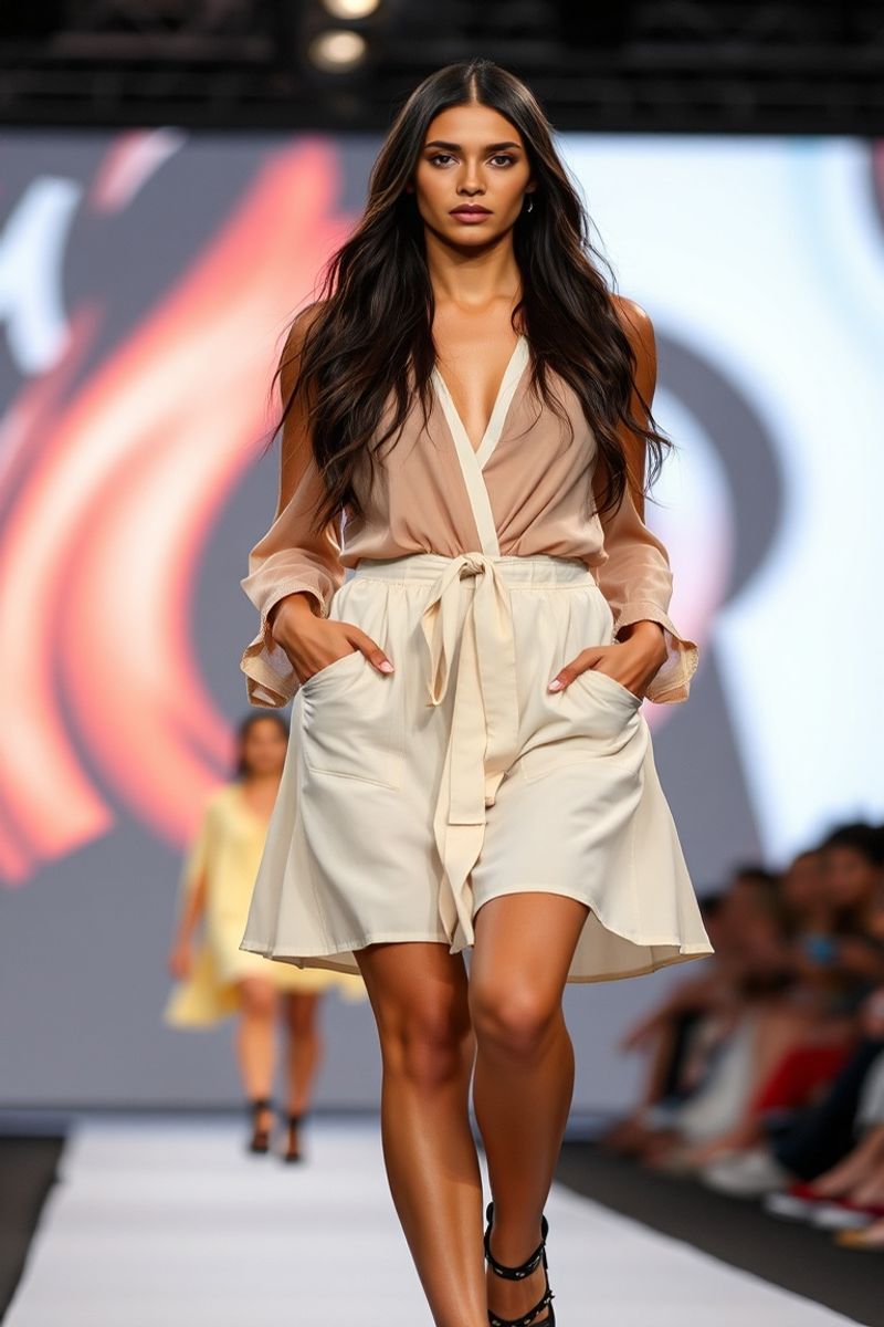 Isabela Carvalho fashion runway walk