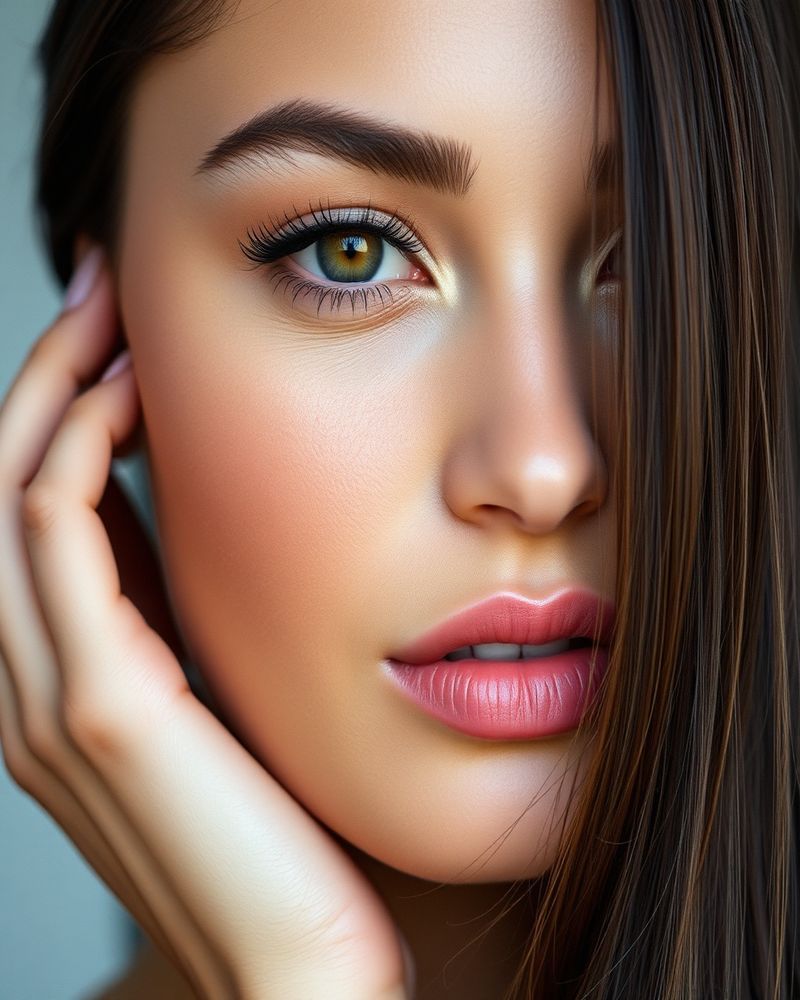 Isabela Costa beauty close-up portrait with soft lighting