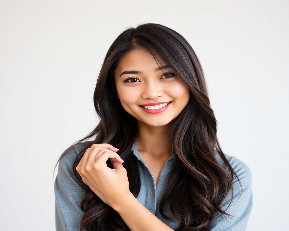 Isabella Cruz commercial brand campaign with natural smile