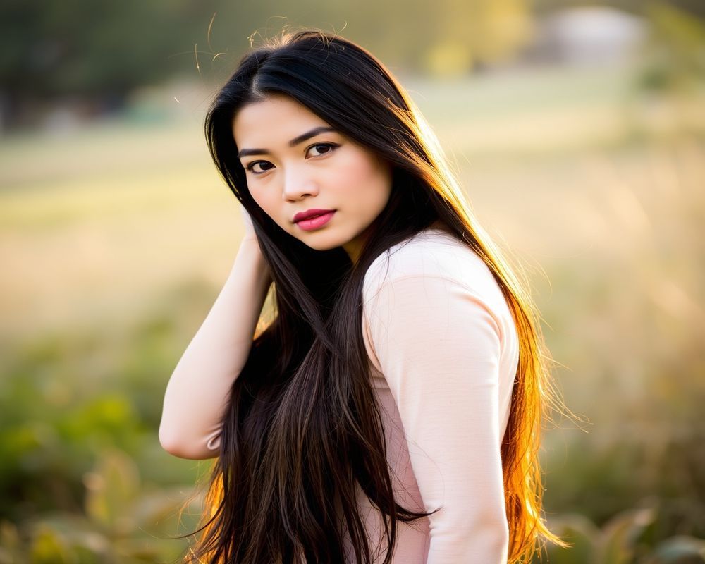 Isabella Santos lifestyle personality shot in natural outdoor setting