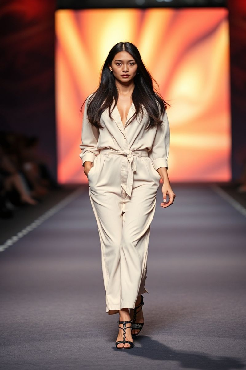 Isabella Santos fashion runway walk in designer clothing