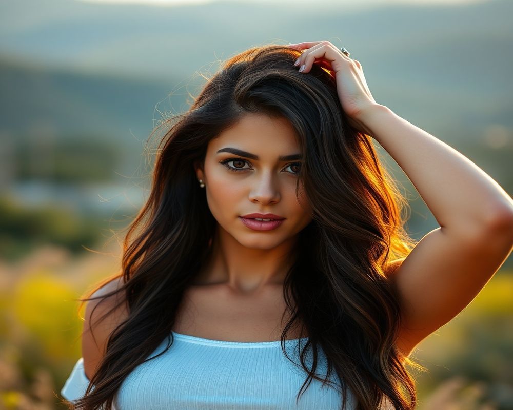 Isadora Silva lifestyle personality shot in natural outdoor setting