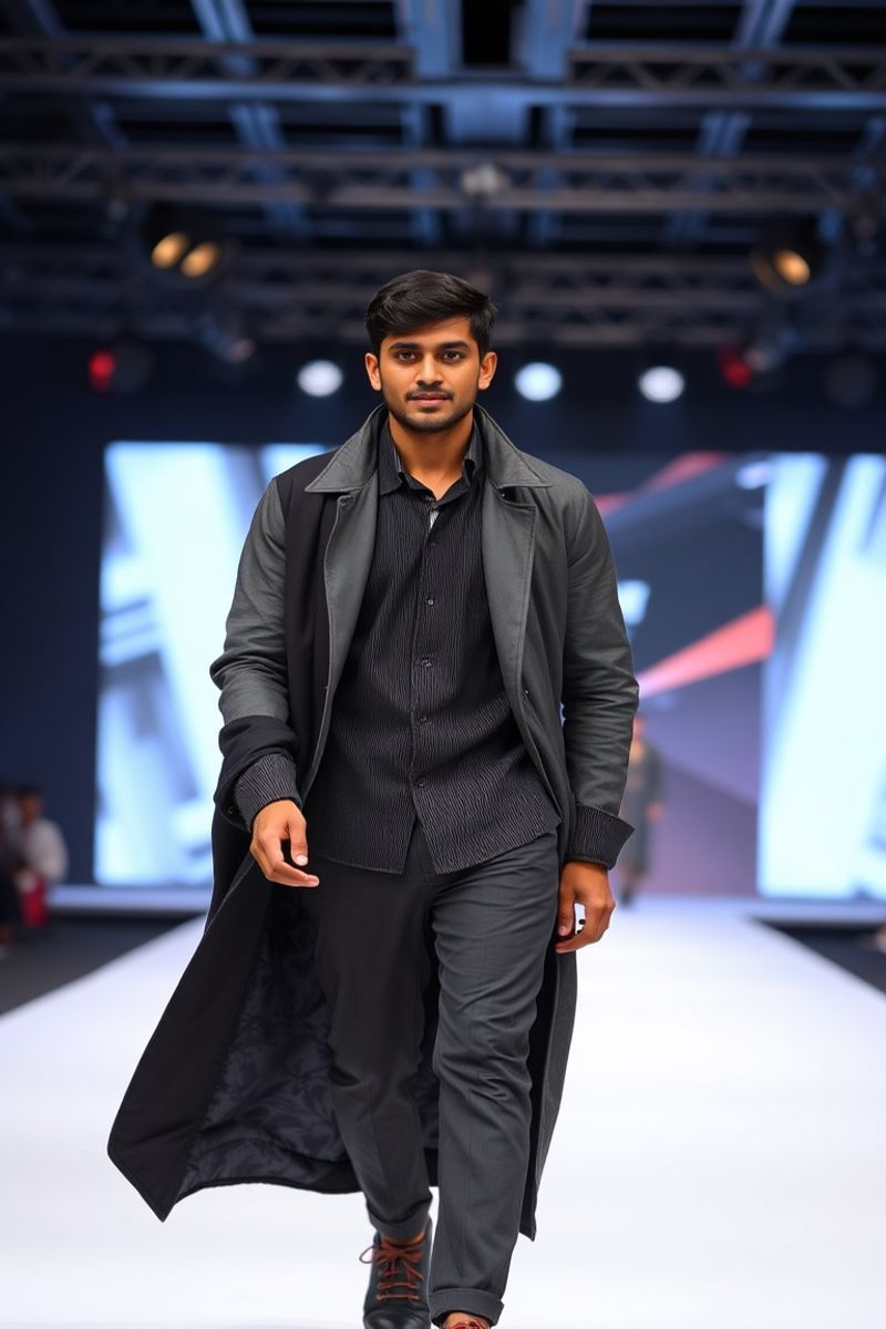 Ishaan Kapoor fashion runway walk in designer clothing