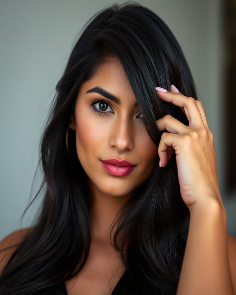 Ishita Malhotra beauty close-up portrait with soft lighting