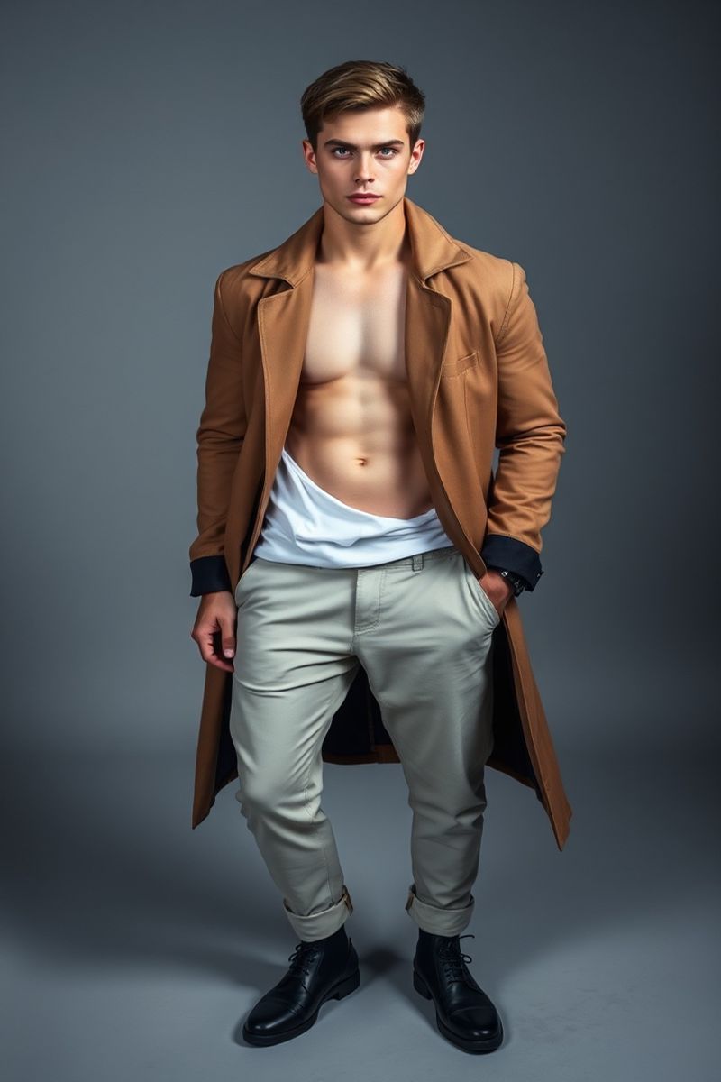 Jack Morrison full body editorial pose