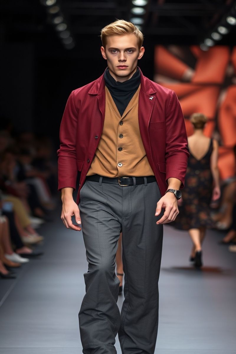 Jack Morrison fashion runway walk
