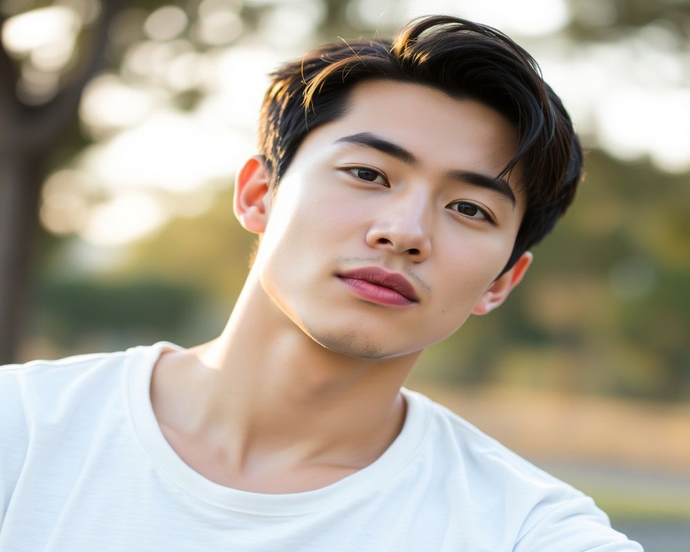 Jae-hyun Park lifestyle personality shot in natural outdoor setting