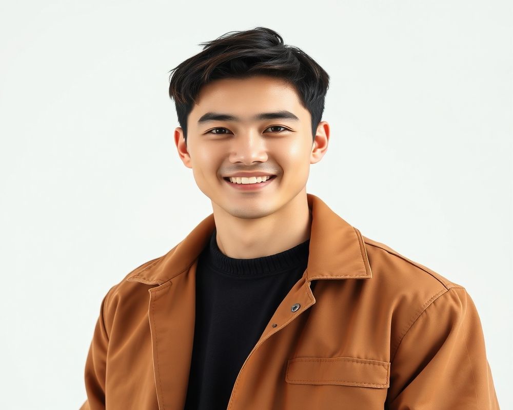 Jae-sung Kwon commercial brand campaign with natural smile