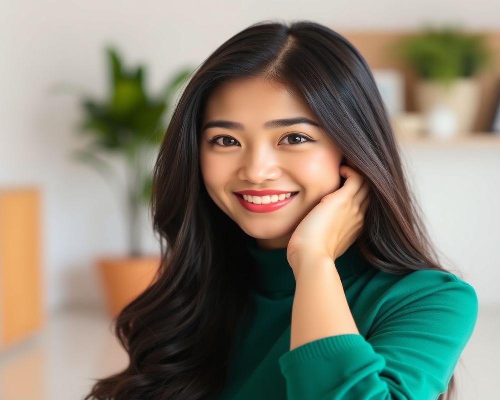 Jasmin Santos commercial brand campaign with natural smile