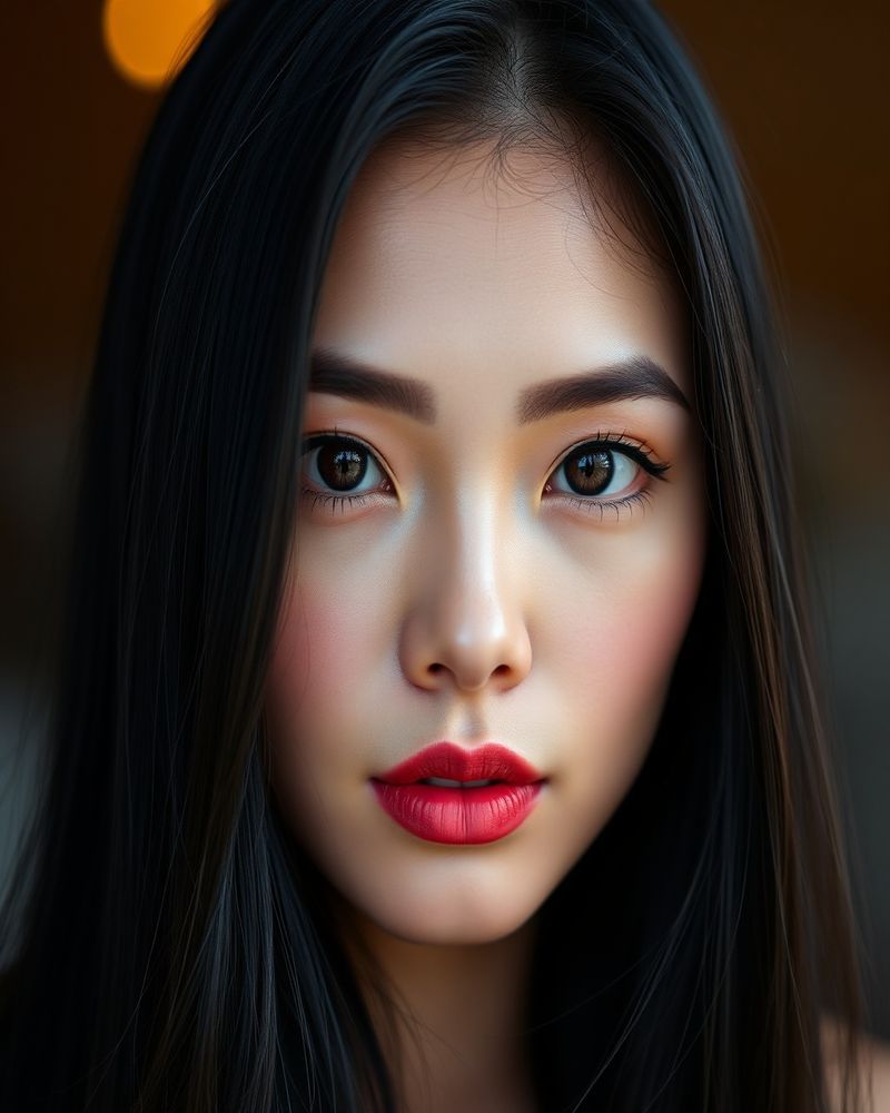 Jasmine Dela Cruz beauty close-up portrait with soft lighting