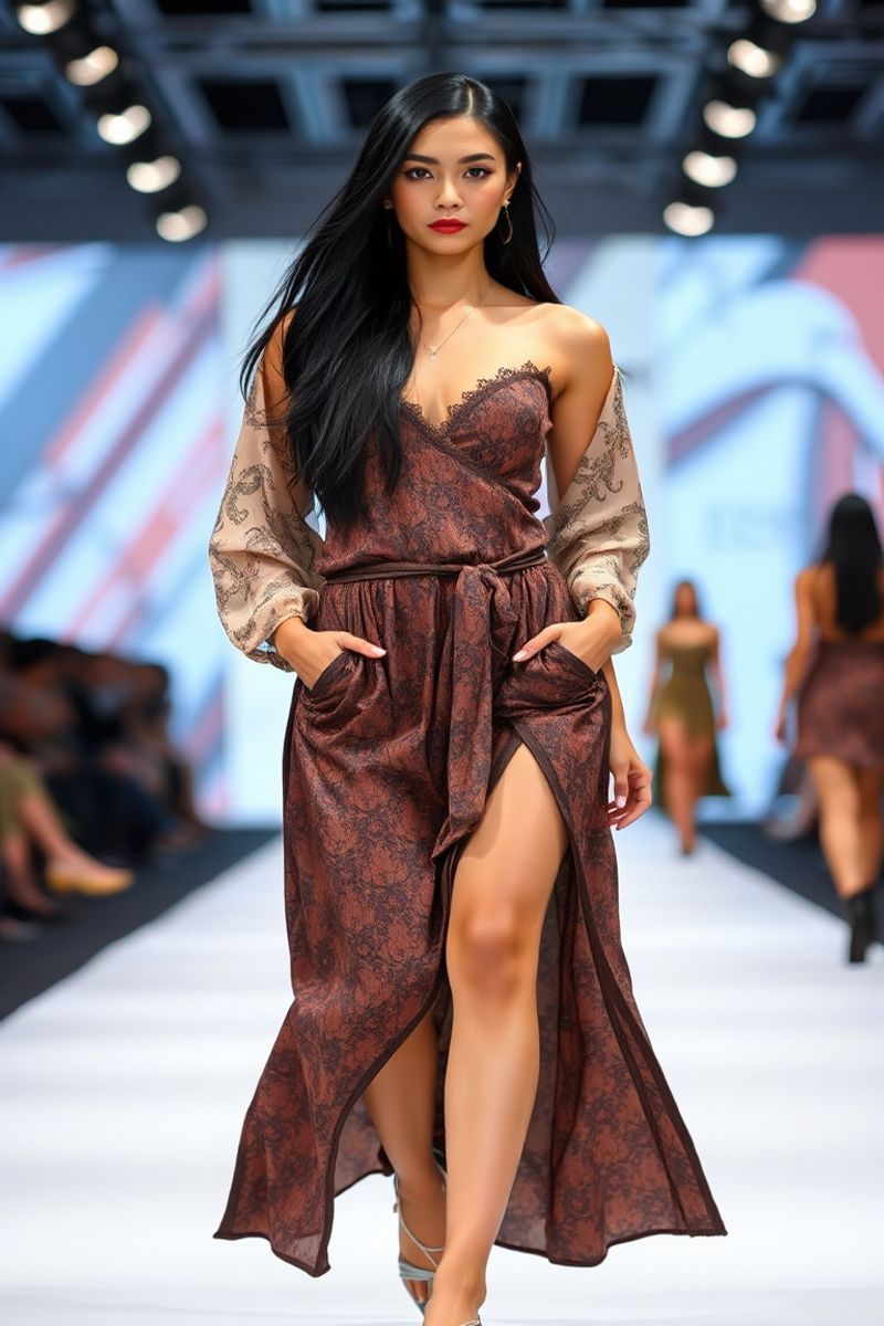 Jasmine Reyes fashion runway walk
