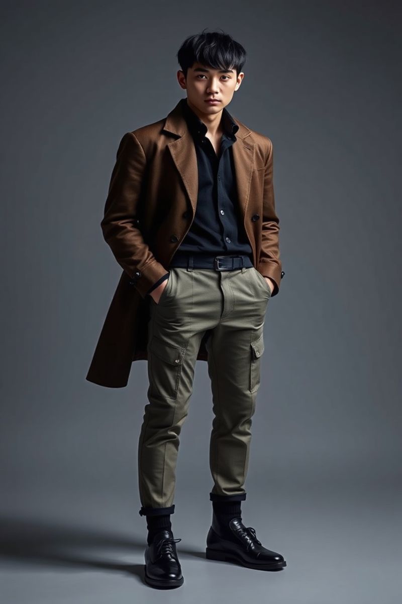 Ji-hoon Park full body editorial pose