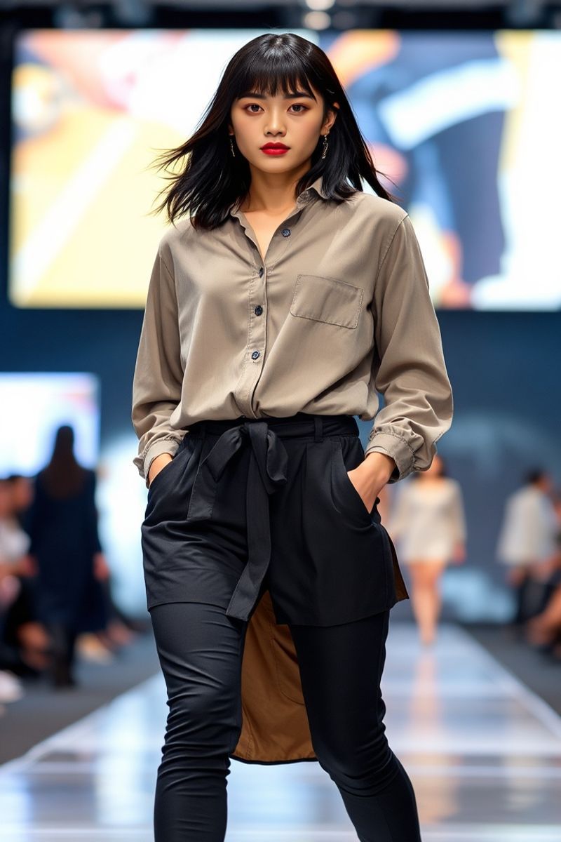 Ji-Won Kim fashion runway walk