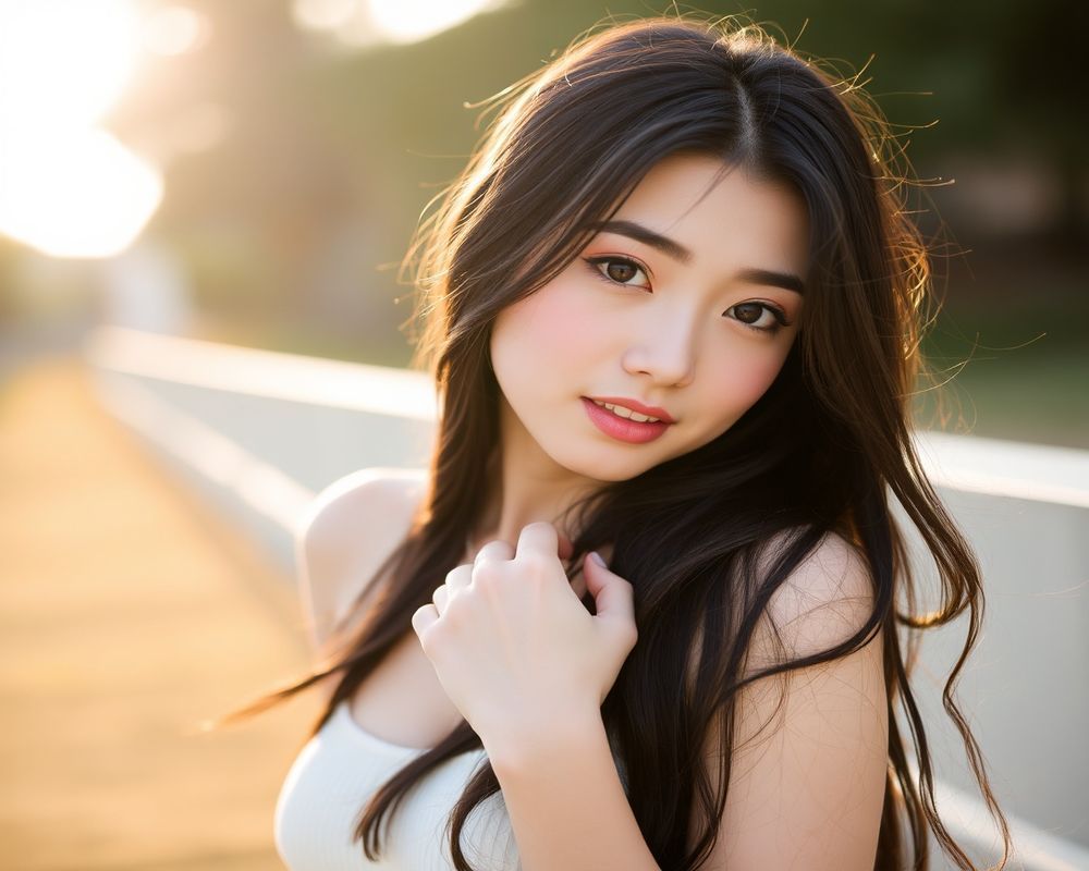 Ji-woo Park lifestyle personality shot in natural outdoor setting