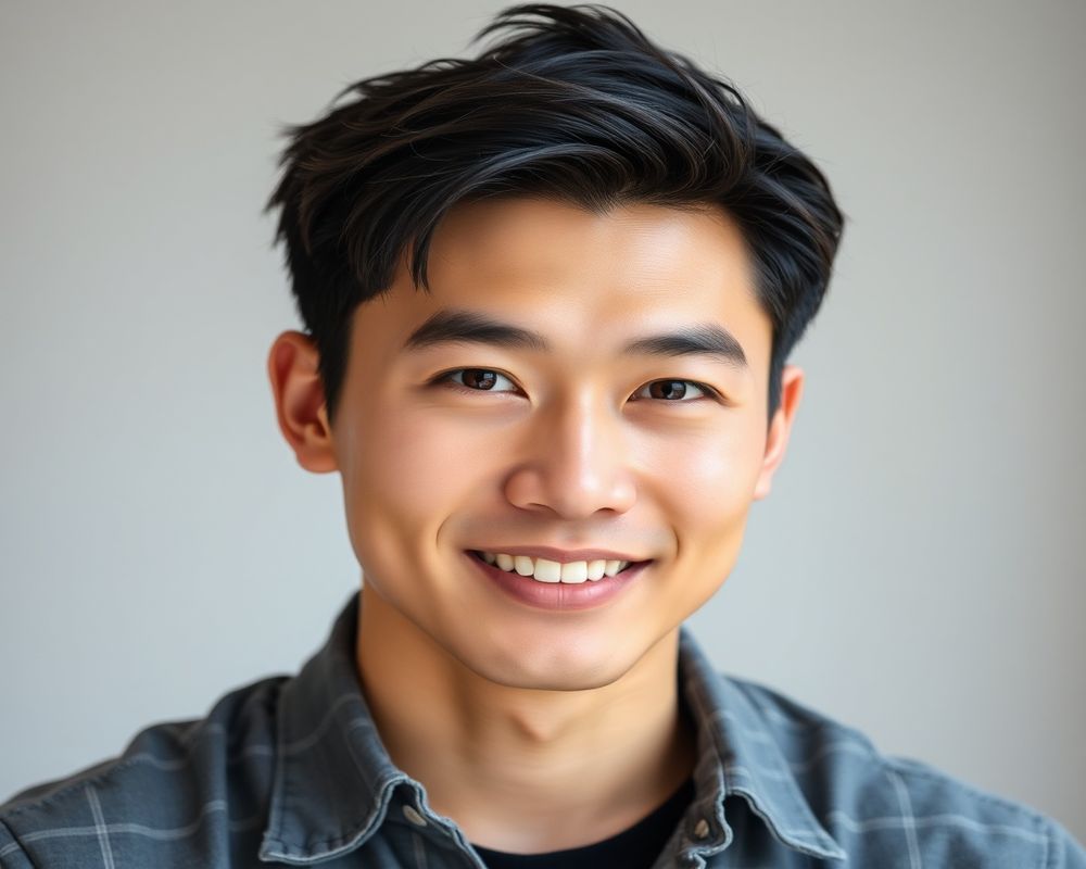 Jin-Ho Kim commercial brand campaign with natural smile