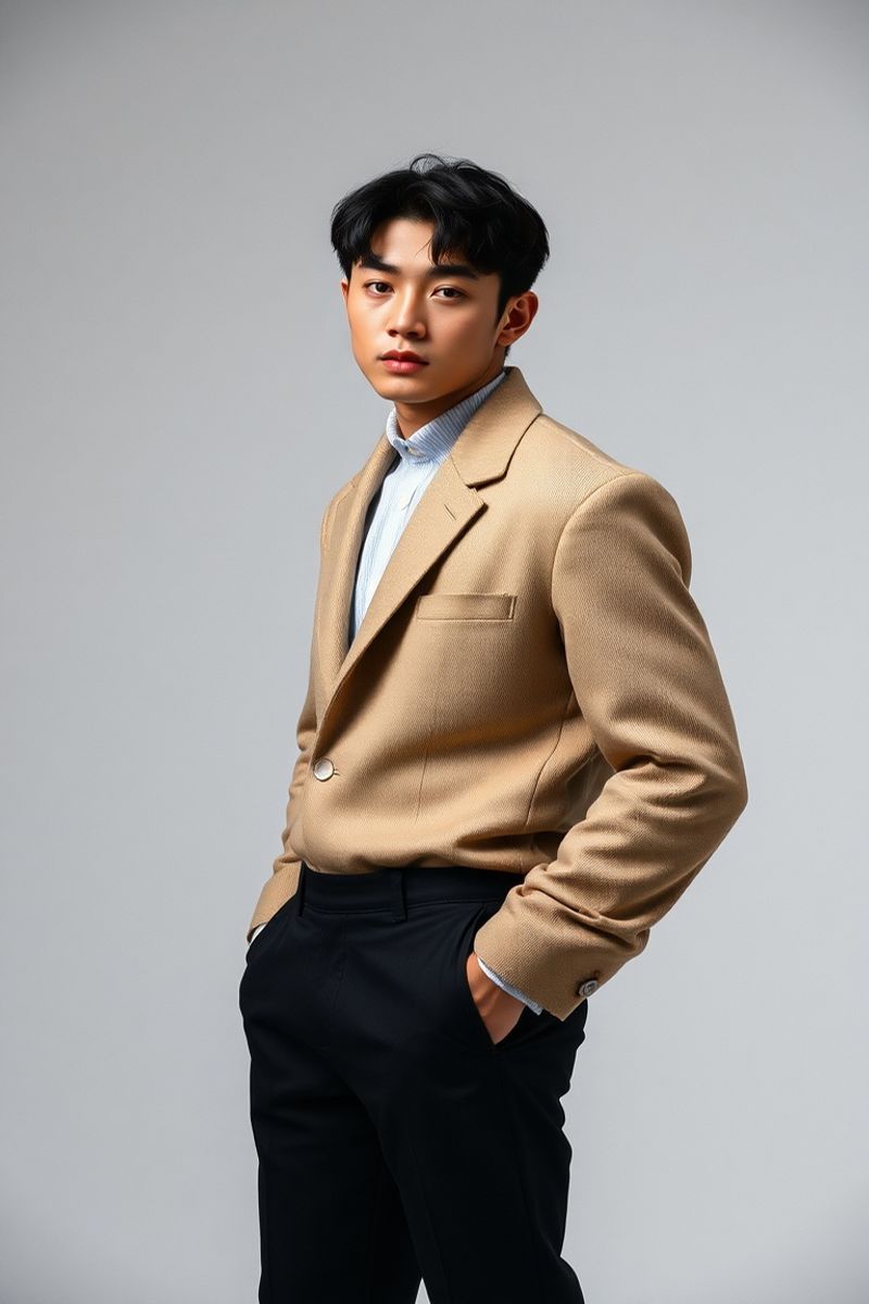 Jin-Ho Park full body editorial pose