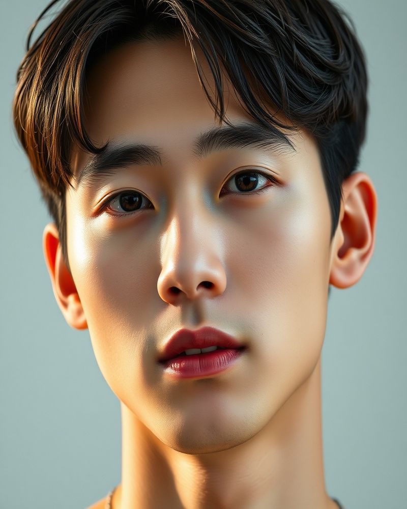 Jin Park beauty close-up portrait with soft lighting