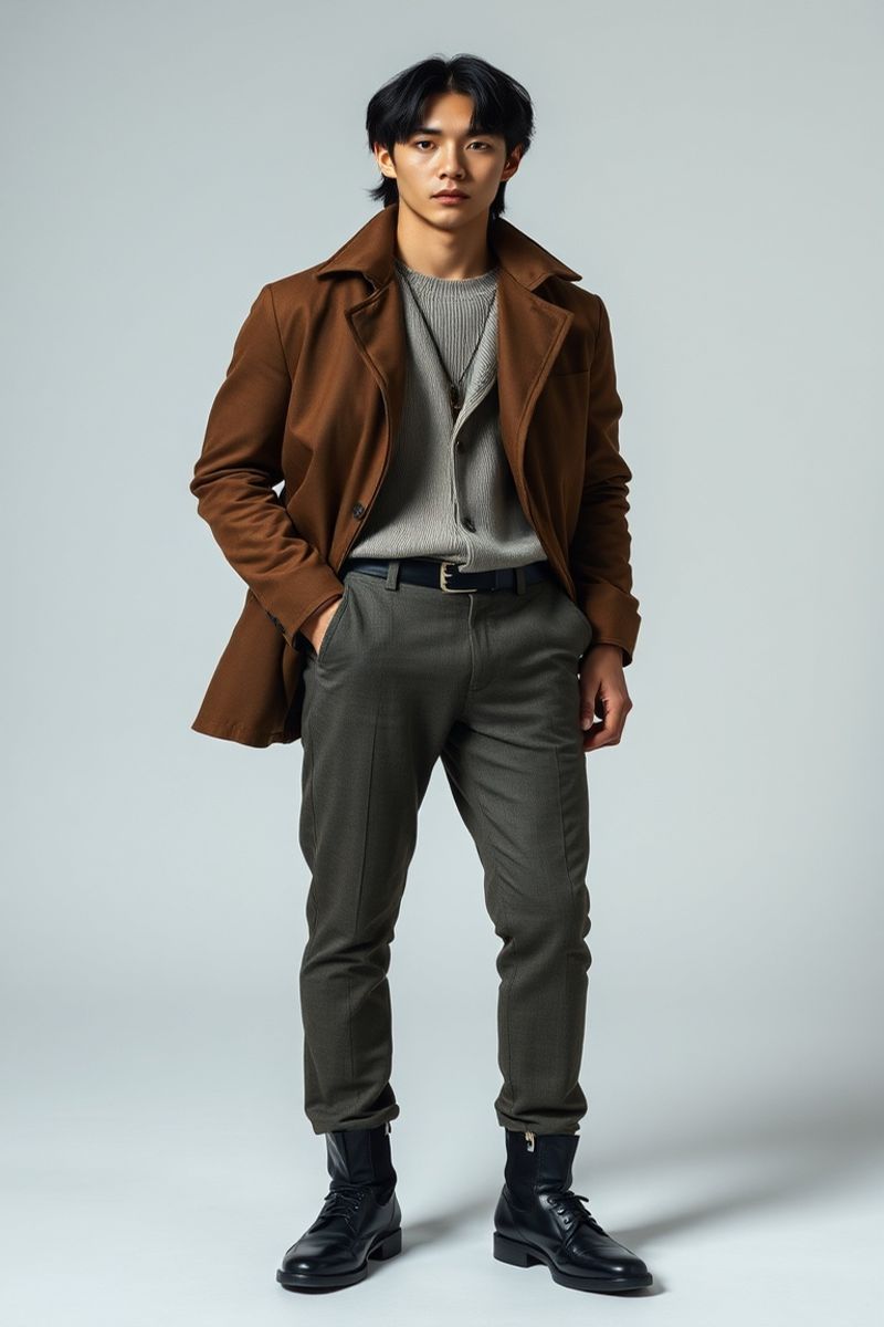 Jin-Woo Park full body editorial pose