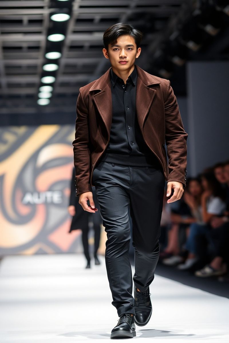 Jiwoo Kang fashion runway walk