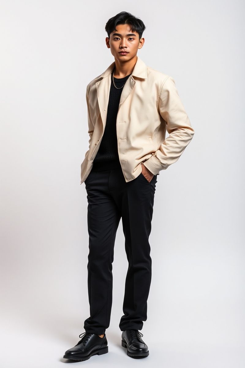 Jun-ho Kim full body editorial pose