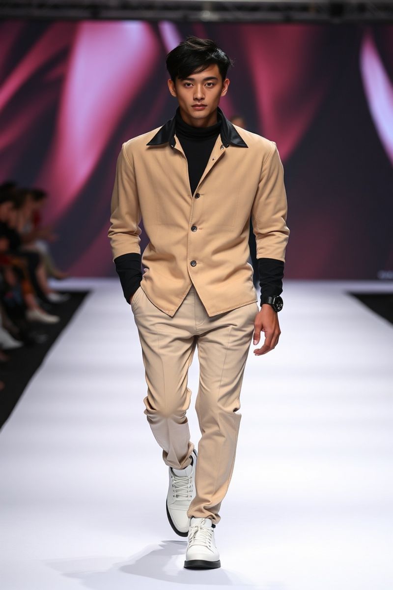 Jun-ho Kim fashion runway walk