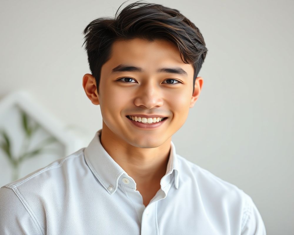 Jun Park commercial brand campaign with natural smile