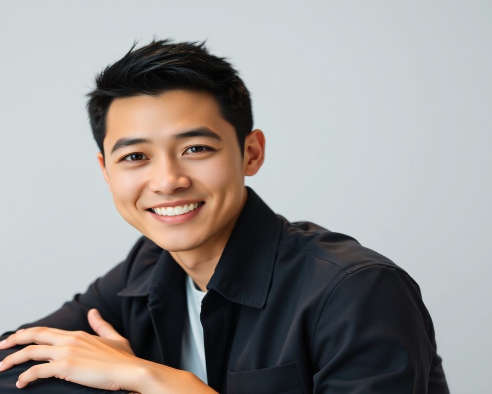 Kaito Tanaka commercial brand campaign with natural smile