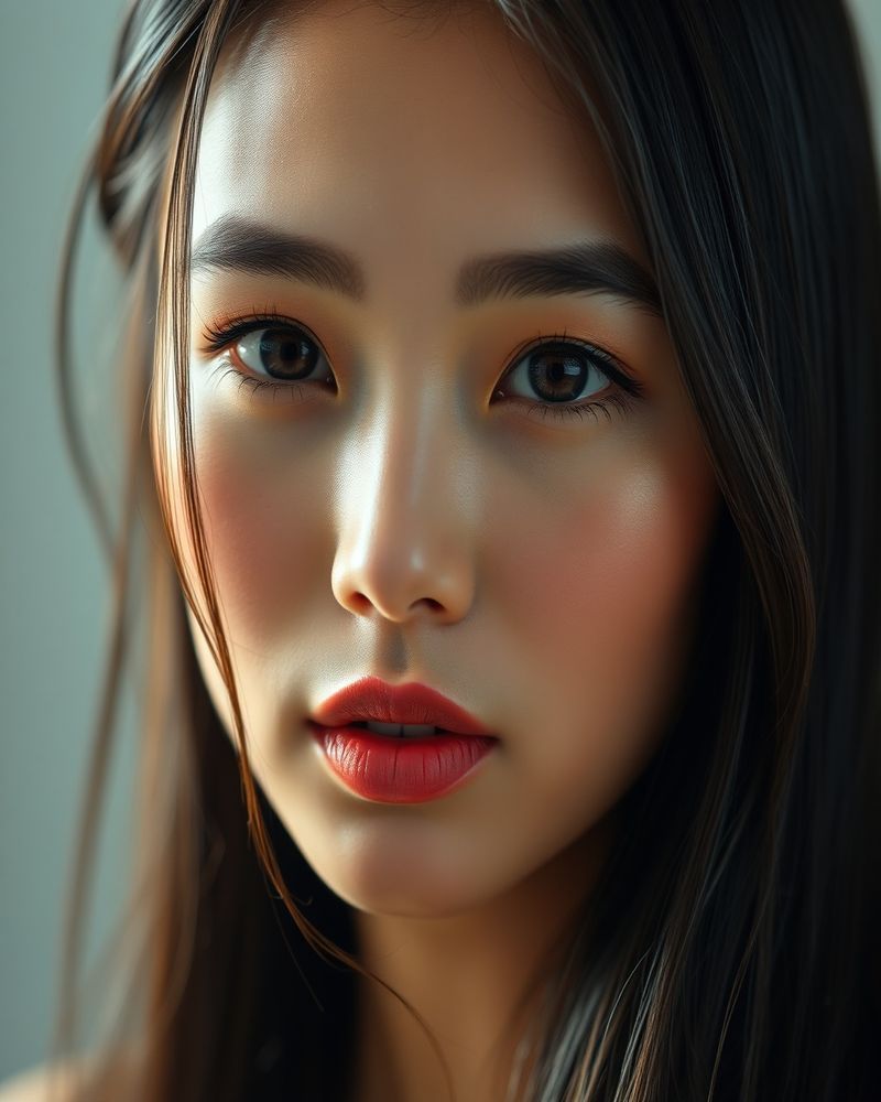 Karina Santos beauty close-up portrait with soft lighting