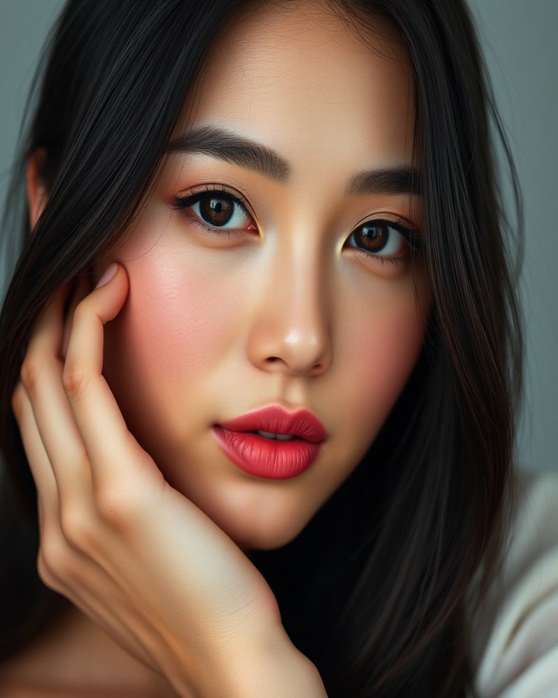 Katrina Dela Cruz beauty close-up portrait with soft lighting