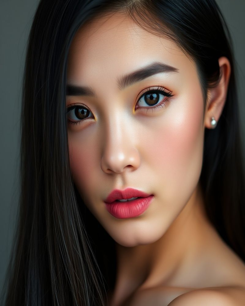 Katrina Mae Villanueva beauty close-up portrait with flawless skin