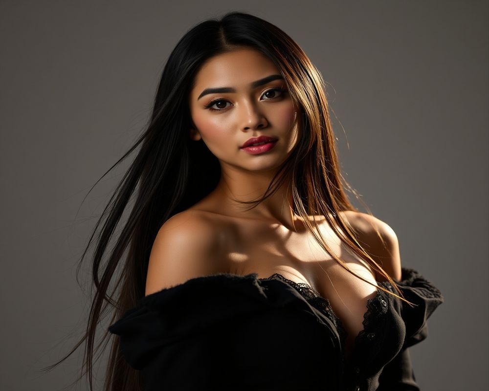 Katrina Villareal high fashion editorial with dramatic lighting