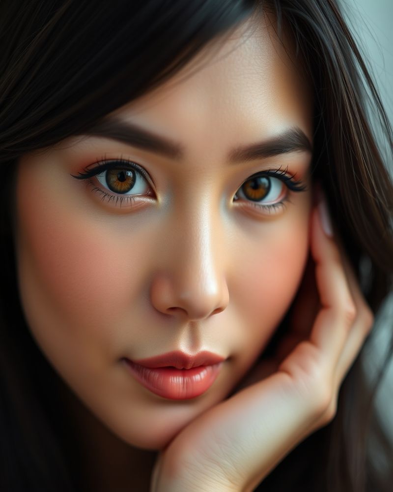 Katrina Villareal beauty close-up portrait with soft lighting