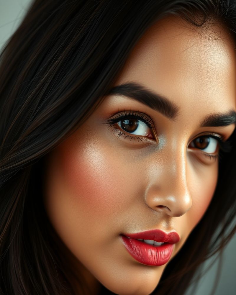 Kavya Nair beauty close-up portrait