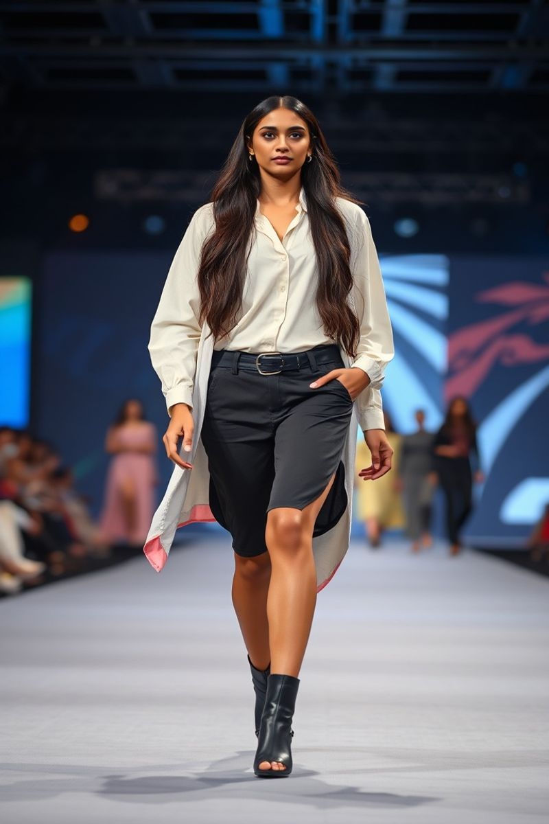 Kavya Nair fashion runway walk