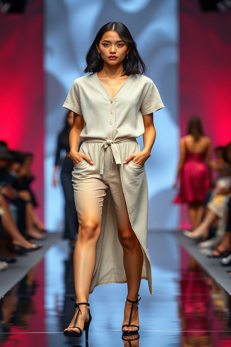 Kiana Navarro fashion runway walk
