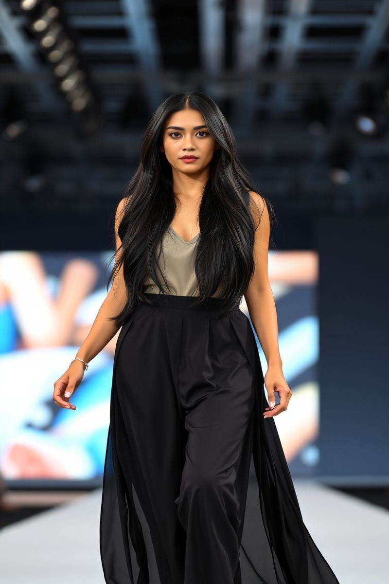 Kianna Santos fashion runway walk