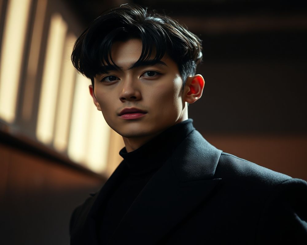 Kim Min-Jae high fashion editorial photograph