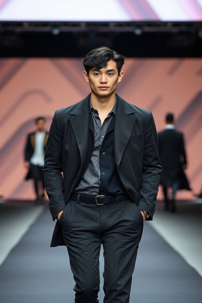 Kim Min-Jae fashion runway walk