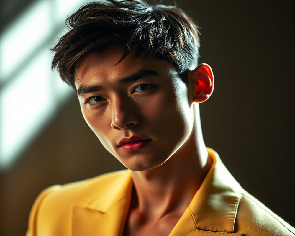 Kim Tae-min high fashion editorial