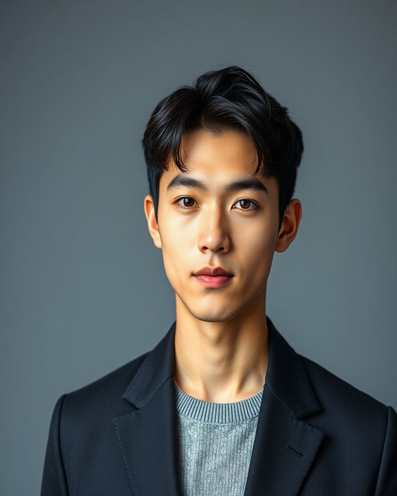 Kim Taehyun professional headshot, studio lighting with neutral background