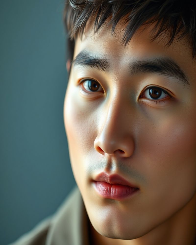 Kim Taehyun beauty close-up portrait
