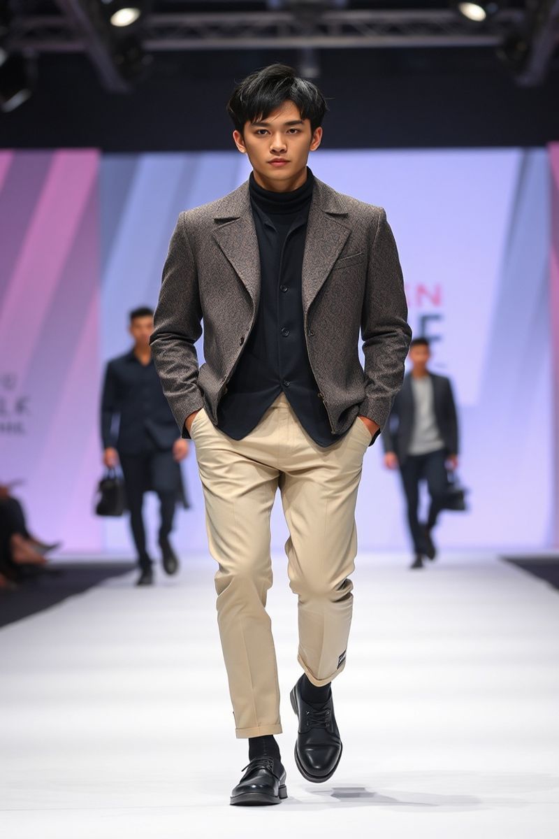 Kim Taehyun fashion runway walk