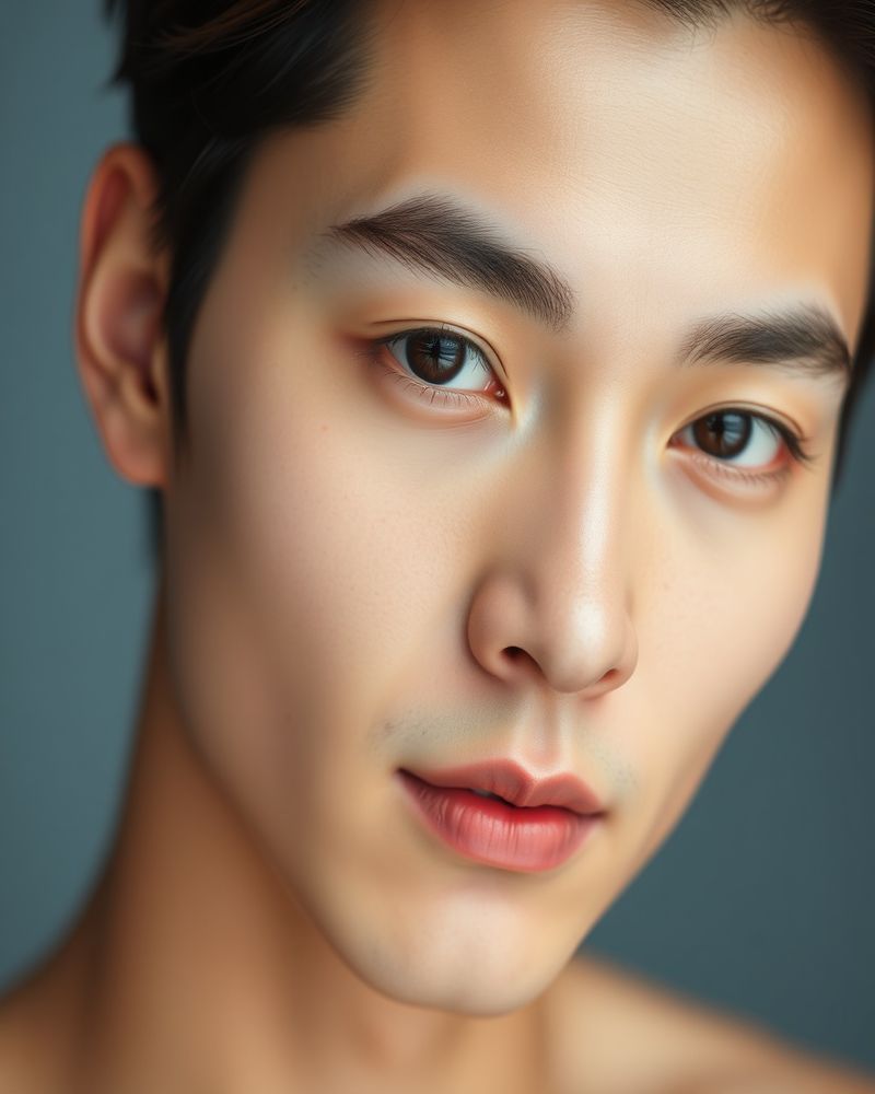 Kim Tae-jun beauty close-up portrait showcasing refined features