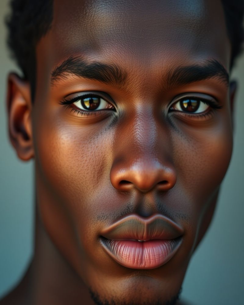 Kofi Mensah beauty close-up portrait