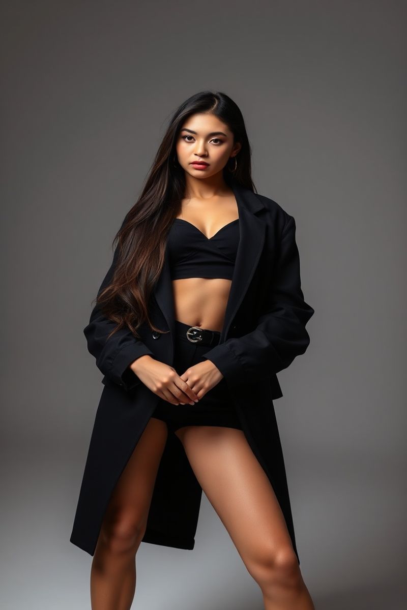 Kristine Valdez full body editorial pose
