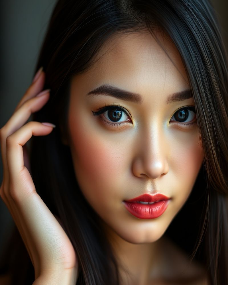 Kristine Valdez beauty close-up portrait
