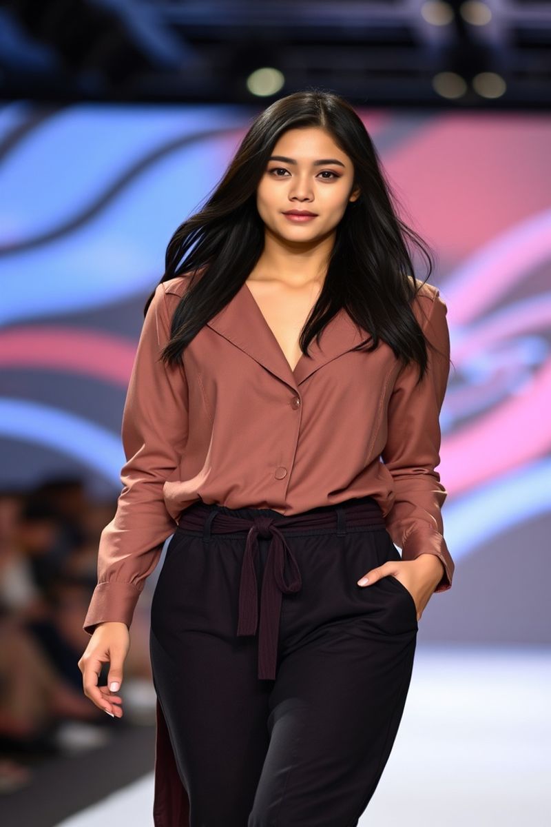 Kristine Valdez fashion runway walk