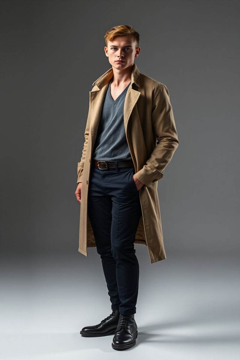 Lachlan Hughes full body editorial pose