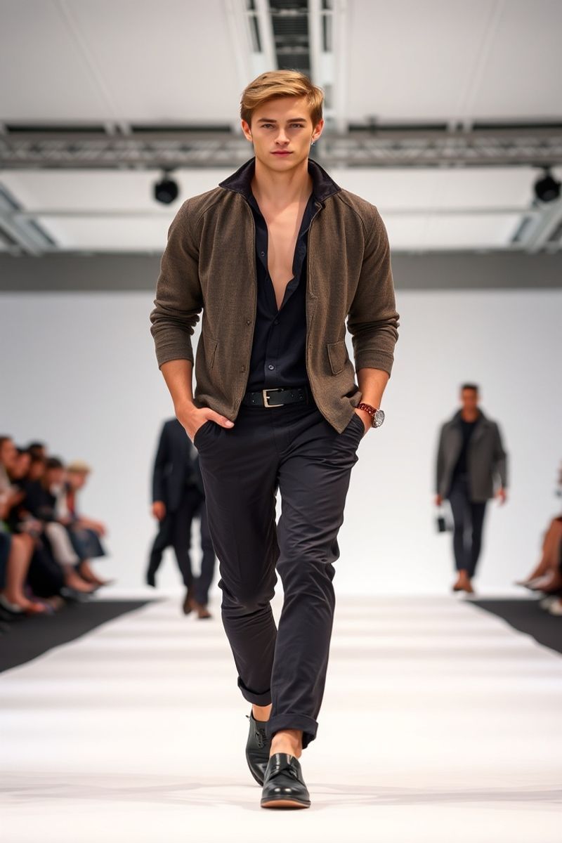 Lachlan Hughes fashion runway walk